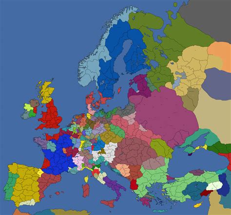 Map of Europe in 1700 : r/europe