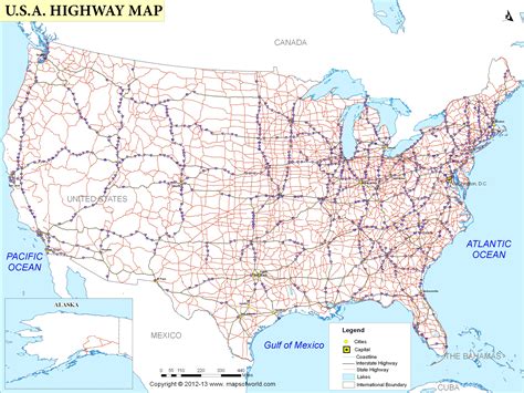 Free Printable Us Highway Map Usa Road Map Inspiratio - vrogue.co