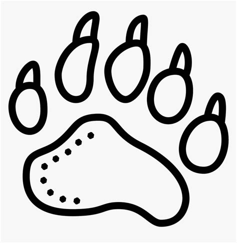 Footprint Png Icon The - Giant Panda Foot Print, Transparent Png ...