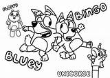 Bluey And Bingo Colouring Page  Coloring Nation sketch template