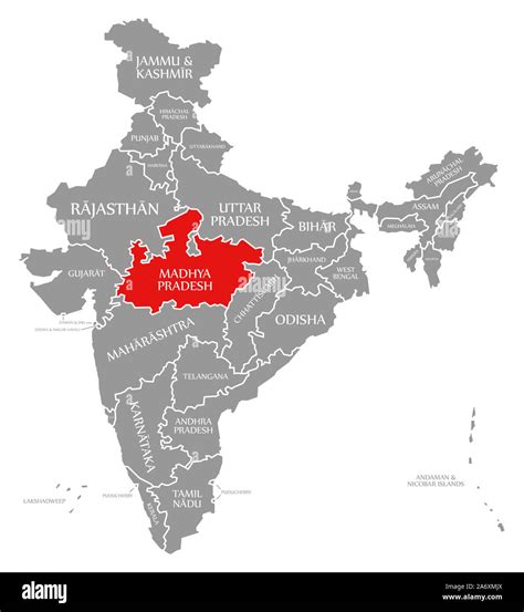 Locate Madhya Pradesh In India Map - Bunnie Valentia