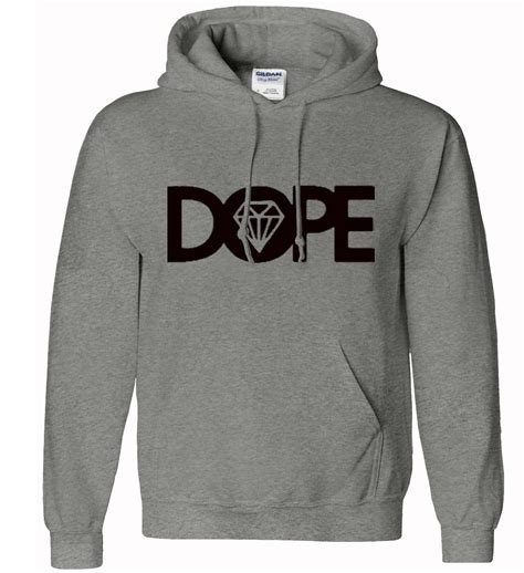 Mens Boys Unisex Dope Hoodies Hooded Sweatshirt Pullover Diamond Hoody All Sizes