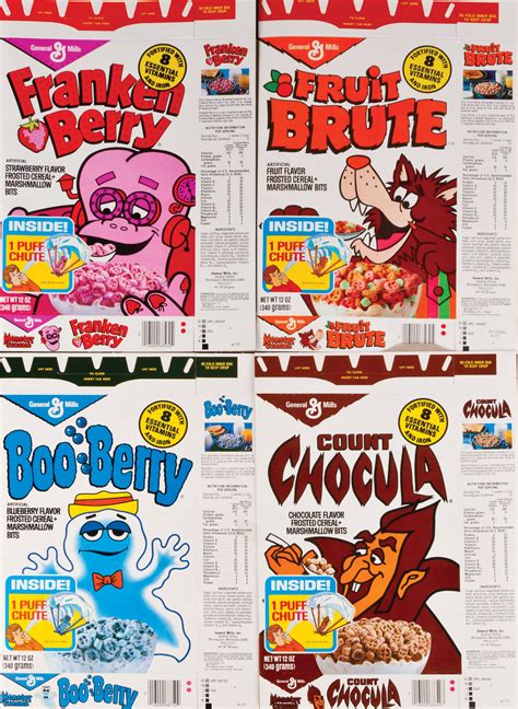 1970's general mills monster cereals; 'loved boo berry & frankenberry ...