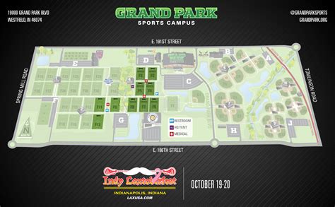 Grand Park Soccer Fields Map