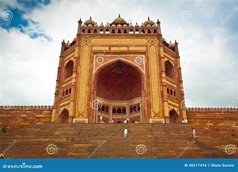 Buland Darwaza stock photo. Image of construction, asia - 46517416