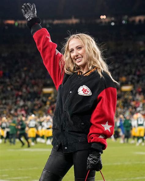 Brittany Mahomes Chiefs Jacket | Packers-Chiefs Game