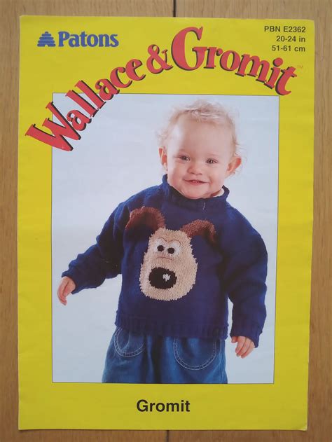 Vintage Paton's Wallace & Gromit Knitting Pattern PBN | Etsy