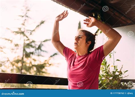 Young Woman Doing Fitness Workout at Home during Quarantine Confinement Stock Photo - Image of ...