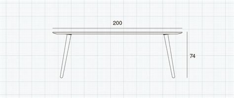 EAT SOLID dining table - rectangular 200x90 - VIA COPENHAGEN
