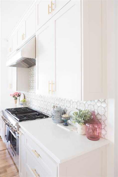 Affordable Ceramic Patterned Tile Backsplash and Flooring | CC and Mike|