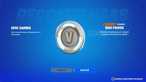 Fortnite está regalando 500 paVos gratis a algunos jugadores