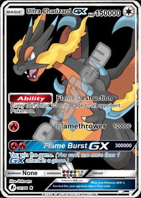 Ultra Charizard Gx Gmax Vmax Gigantamax Ex Pokemon Card - Etsy ...