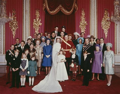 Princess Anne and Captain Mark Phillips on their wedding day | Royal weddings: Bridal parties in ...