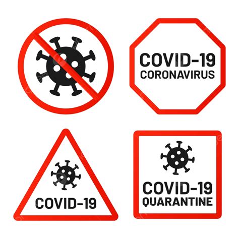 Covid 19 Işaretleri Karantina Yasağı 2019 Ncov, Tasarım, Risk, Tehlike PNG Resim ve çizimi ...