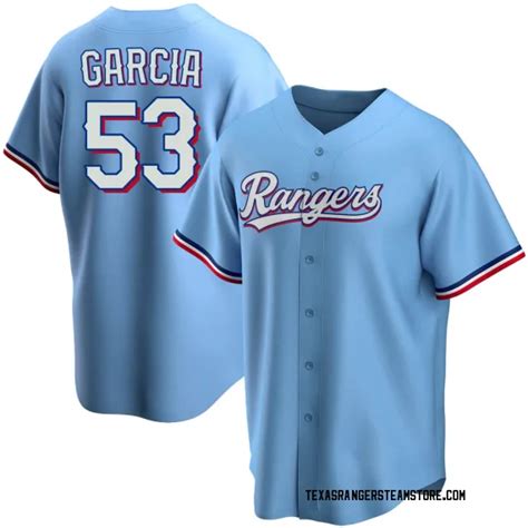 Texas Rangers Adolis Garcia Light Blue Replica Youth Alternate Player ...