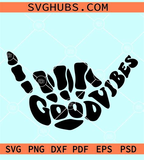 Good vibes rock hand SVG, good vibes svg, rock hand svg