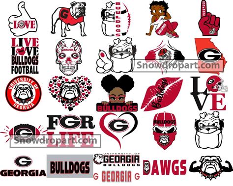 50 Georgia Bulldogs Svg Bundle, Georgia Bulldogs Svg - Snowdrop Art - High quality and Free SVG ...