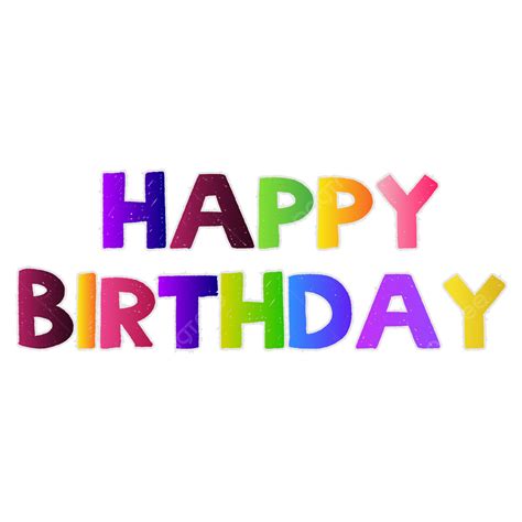 Happy Birthday Text Desing, Happy, Birthday, Birthday Text PNG and ...