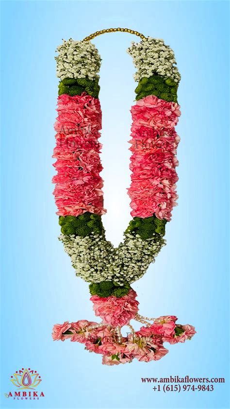 P3010 - Wedding Garland - Carnations – Ambika Flowers