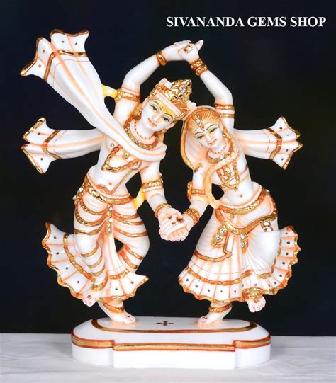 Radha Krishna Statue 9.5 Cultured Marble Dancing Radha - Etsy