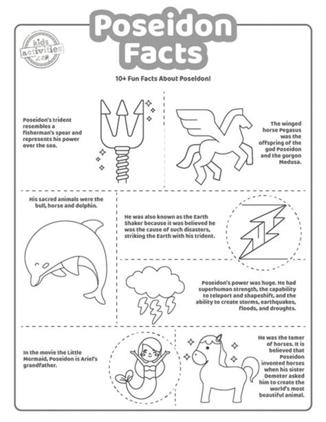 Fun Poseidon Facts for Kids to Print | Kids Activities Blog