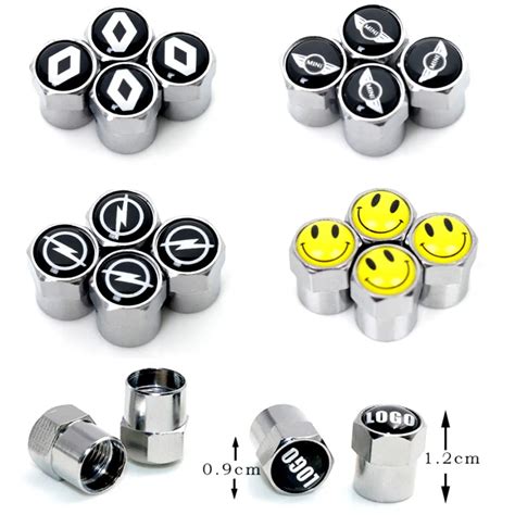 Car Tire Valve Stem caps 4pcs/pack Theftproof valve caps Car Wheel Tires Valves Tyre Stem Air ...