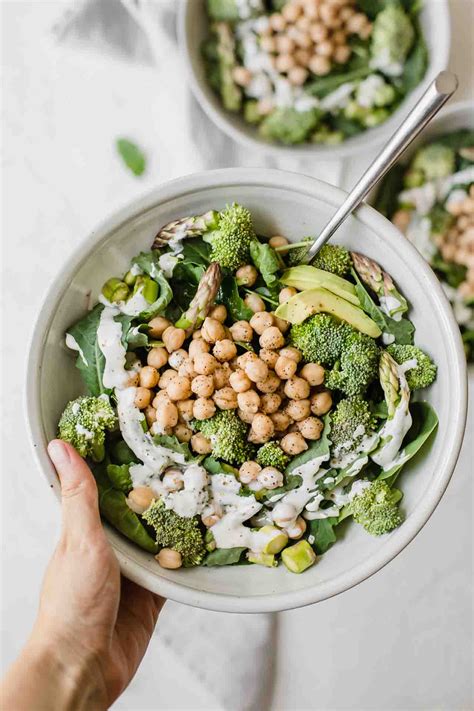 Simple Green Goodness Chickpea Salad - Jar Of Lemons