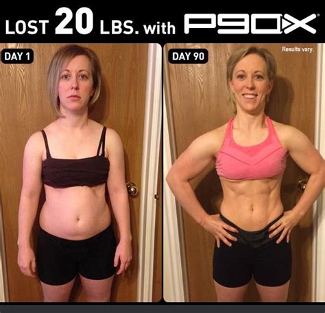 See how this mom lost 20 pounds in 90 days with P90X! // results // before and after picture ...