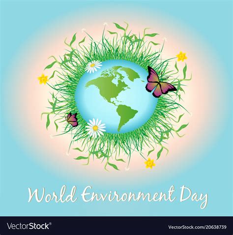 World environment day promotion poster Royalty Free Vector