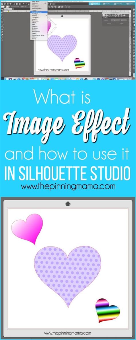 What is Image Effect and how to use it in Silhouette Studio. | Silhouette cameo tutorials ...