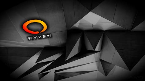 Wallpaper Btr Ryzen Keren Ryzen amd minimalism black background indoors ...