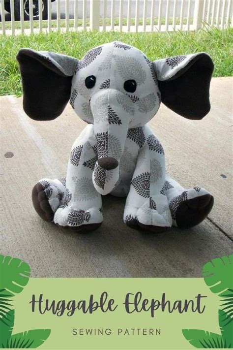 Huggable Elephant sewing pattern - Sew Modern Kids