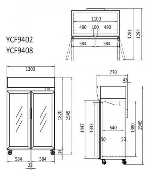 Atosa Commercial Double Glass Door Upright Freezer 900L - YCF9408 - At Temp Refrigeration Services