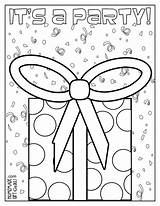 Coloring Pages Birthday Party sketch template