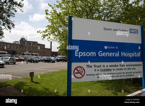 Epsom General Hospital Stock Photo - Alamy