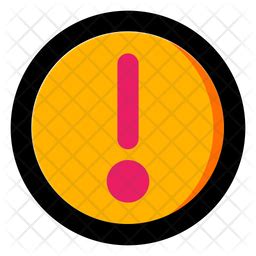 Attention Icon - Download in Colored Outline Style