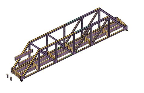 Free Download 3D CAD Drawing of MS Bridge With Basic Rendered AutoCAD File - Cadbull