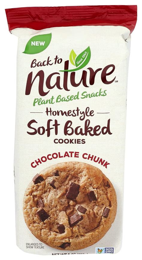 Amazon.com: Back To Nature Homestyle Soft Baked Chocolate Chunk Cookies ...