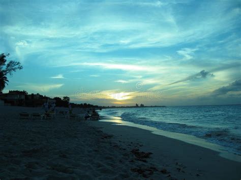 Sunset on Cuba beach stock image. Image of cuba, beach - 109102043