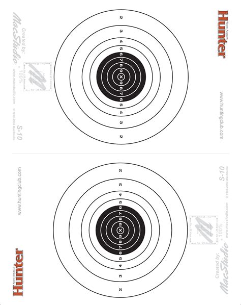 Rimfire Targets Printable