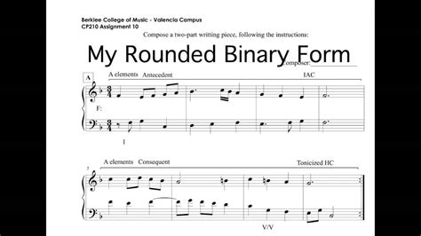 Simple Binary Form Music Examples - Forms Binary Form / Binary form music theory academy these ...