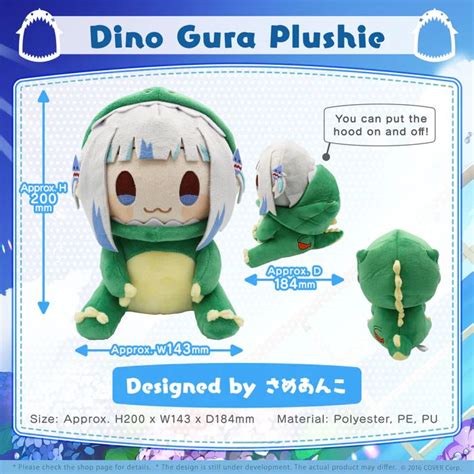 Dino Gura Plushie Hololive Myth En Gawr Gura Plush Gawr Gura Birthday | The Best Porn Website