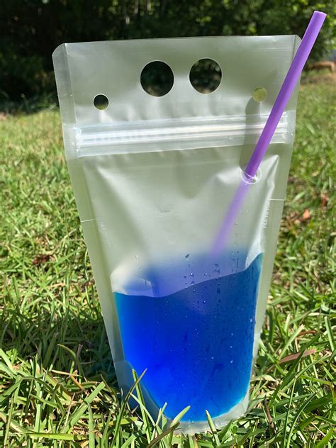 Adult Capri-sun Reusable Drink Pouches With Colorful Straw - Etsy