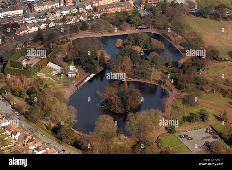 Aerial view of West Park Wolverhampton England Stock Photo - Alamy