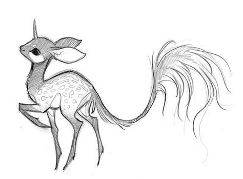 Drawn unicorn mythical creature #2 | Mythical creatures drawings