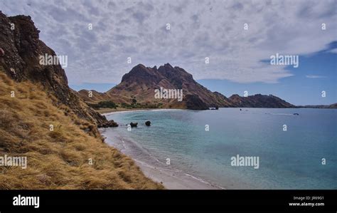 beautiful padar island indonesia Stock Photo - Alamy