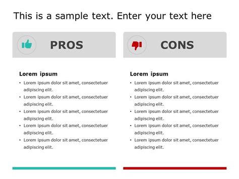 Pros And Cons 7 PowerPoint Template