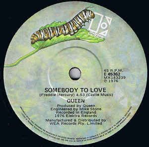 Queen - Somebody To Love (Vinyl, 7", Single, 45 RPM) | Discogs