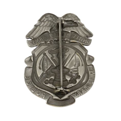 Army Military Police MP Badge with Credential Case