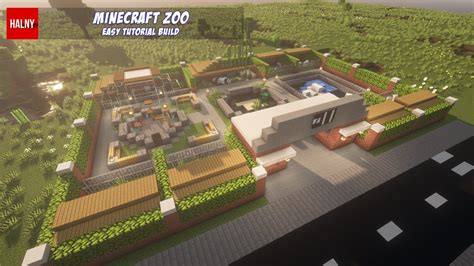 Zoo in minecraft - Tutorial build - YouTube